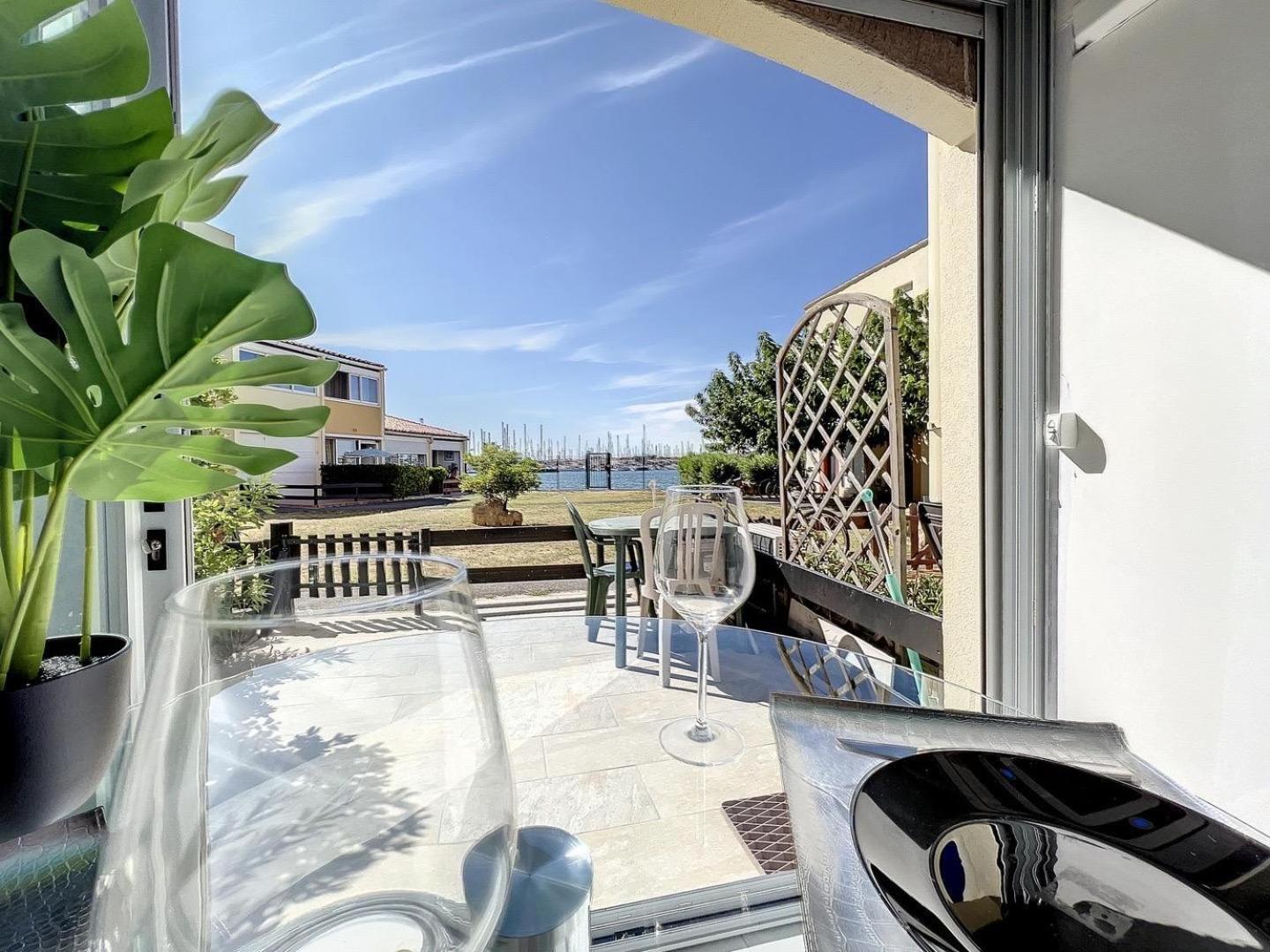 Studio Prestige Avec Terrasse, Ile Des Pecheurs, Vue Port Agde Esterno foto