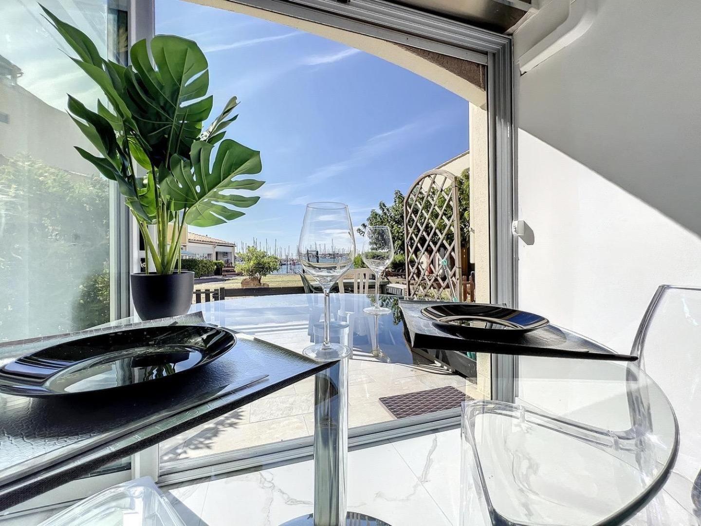 Studio Prestige Avec Terrasse, Ile Des Pecheurs, Vue Port Agde Esterno foto