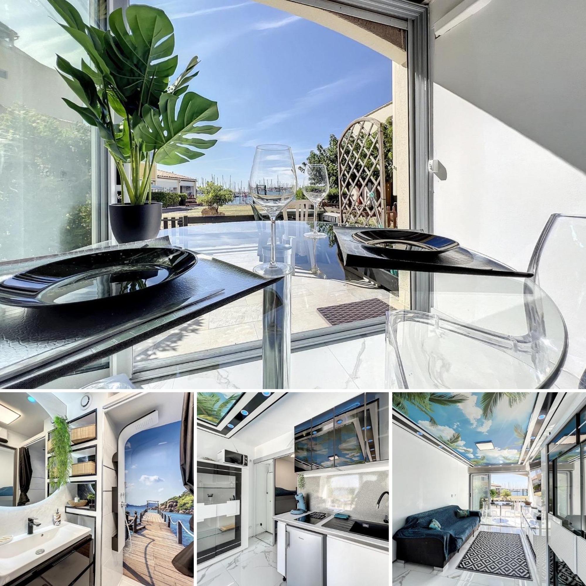 Studio Prestige Avec Terrasse, Ile Des Pecheurs, Vue Port Agde Esterno foto